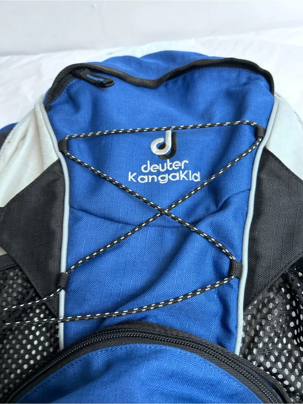 Deuter Blue and Black Kangakids Daypack children’s carrier and backpack